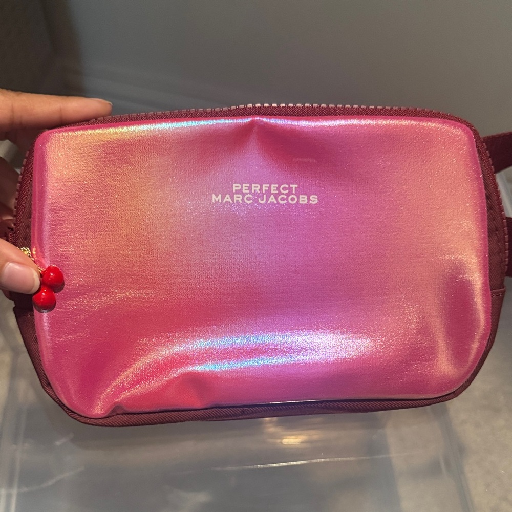 Marc Jacobs Iridescent Pink Cosmetic Bag